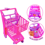 Carrinho de Supermercado Infantil Market Rosa