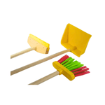 Kit de Limpeza -Vassoura, Rodo e Pá Infantil 