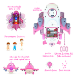 Avião Musical Rosa