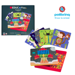 Follow Pins - Siga Os Pinos Educa Play 12 Desafios - Polibrinq 