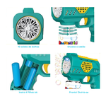 Lança Bolha De Sabão Bubble Gun