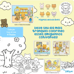  Livro de Colorir Cozy e Cute: Dias Felizes