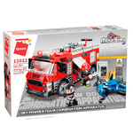 BLOCOS DE MONTAR BOMBEIROS AO RESGATE POSTO DE COMBUSTÍVEL MINE CITY 