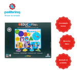 Tabuleiro Educativo Relógio - Formas Geométricas - Fechaduras e Dias da Semana. Educa Play - Polibrinq 