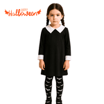  Fantasia Infantil Vestido Wandinha 