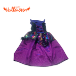 Fantasia Infantil Vestido de Halloween - Bruxinha Roxo