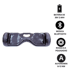 Hoverboard 6,5’’ Bluetooth Preto