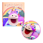 Livro Fantoche O Unicórnio Feliz — Uma Jornada Mágica que Cabe na Palma da Mão! 