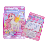  Estojo de Colorir 68peças - Unicornio