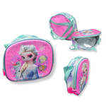 KIT ESCOLAR MOCHILA DE RODINHA , LANCHEIRA E ESTOJO - FROZEN