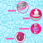  KIT ESCOLAR MOCHILA DE RODINHA, LANCHEIRA E ESTOJO - UNICORNIO