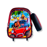  Mochila Com Rodinha e Estojo - Lilo e Stitch.