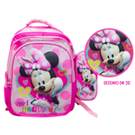 KIT ESCOLAR MOCHILA, LANCHEIRA E ESTOJO - MINNIE