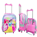 KIT ESCOLAR MOCHILA DE RODINHA , LANCHEIRA E ESTOJO PRINCESAS