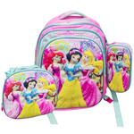 KIT ESCOLAR MOCHILA, LANCHEIRA E ESTOJO - PRINCESAS