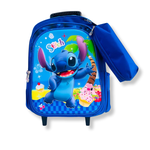 Mochila Com Rodinha e Estojo - Stitch1.