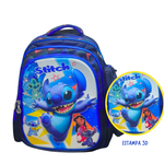Mochila Escolar com Estojo Stitch7