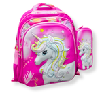 KIT ESCOLAR MOCHILA, LANCHEIRA E ESTOJO - UNICORNIO