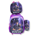 KIT ESCOLAR MOCHILA DE RODINHA, LANCHEIRA E ESTOJO - WANDINHA