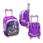 KIT ESCOLAR MOCHILA DE RODINHA, LANCHEIRA E ESTOJO - WANDINHA