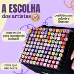 Kit Canetinhas Touch 80 Cores Ponta Dupla
