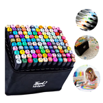 Kit Canetinhas Touch 120 Cores Ponta Dupla