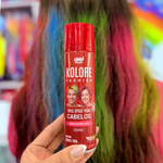  Tinta Spray Temporária Para Cabelos Kolore Fashion Vermelha