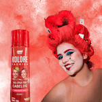  Tinta Spray Temporária Para Cabelos Kolore Fashion Vermelha