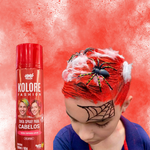  Tinta Spray Temporária Para Cabelos Kolore Fashion Vermelha