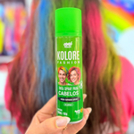 Tinta Spray Temporária Para Cabelos Kolore Fashion Verde