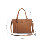 Kit bolsa couro +mini+carteira preta ref:DM-05C 