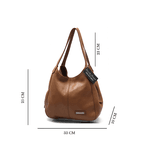 Bolsa media couro legítimo preta ref:DM-06