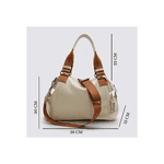 Bolsa grande ombro e transversal OFF WHITE com alça em gorgurão REF:DM-24G 