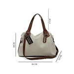 Kit bolsa grande e mini couro legitimo bordo ref:DM-01A