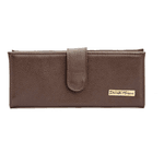 kit bolsa grande couro legitimo e carteira chocolate ref:DM-10A