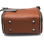 Bolsa Feminina Couro Legitimo Pequena Transversal caramelo Ref:DM-07