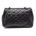 Bolsa Feminina Média couro legítimo preta REF:DM-17M