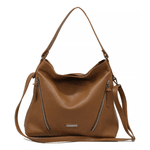 Bolsa Feminina couro legitimo grande caramelo ref:DM-09