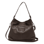 Bolsa Feminina couro legitimo grande chocolate Ref:DM-09