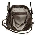 Bolsa Feminina couro legitimo grande chocolate Ref:DM-09