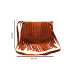 Bolsa Couro Legítimo camurça preta ref:DM-16CM