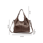 kit bolsa grande couro legitimo e carteira preta ref:DM-10A