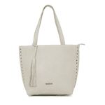 Kit bolsa grande couro legitimo + carteira off white ref:DM-03B