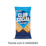 Biscoito Club Social Original 24g - Pacote Com 6 Unidades
