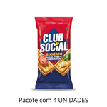 Biscoito Club Social Recheado Queijo, Tomate e Manjericão 26,5g - Pacote Com 4 Unidades