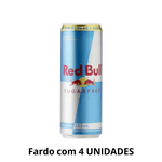 Energético Red Bull Sugar Free 250ml - Fardo Com 4 Unidades
