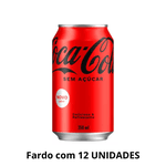 Refrigerante Coca Cola Zero Açúcar 350ml - Fardo Com 12 Unidades