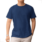 Camiseta Masculina Comum Azul Marinho 