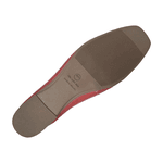 Mocassim em Couro Vermelho / Liso