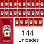 Molho Ketchup Heinz Em Sachê De 7g Caixa Com 144 Unidades